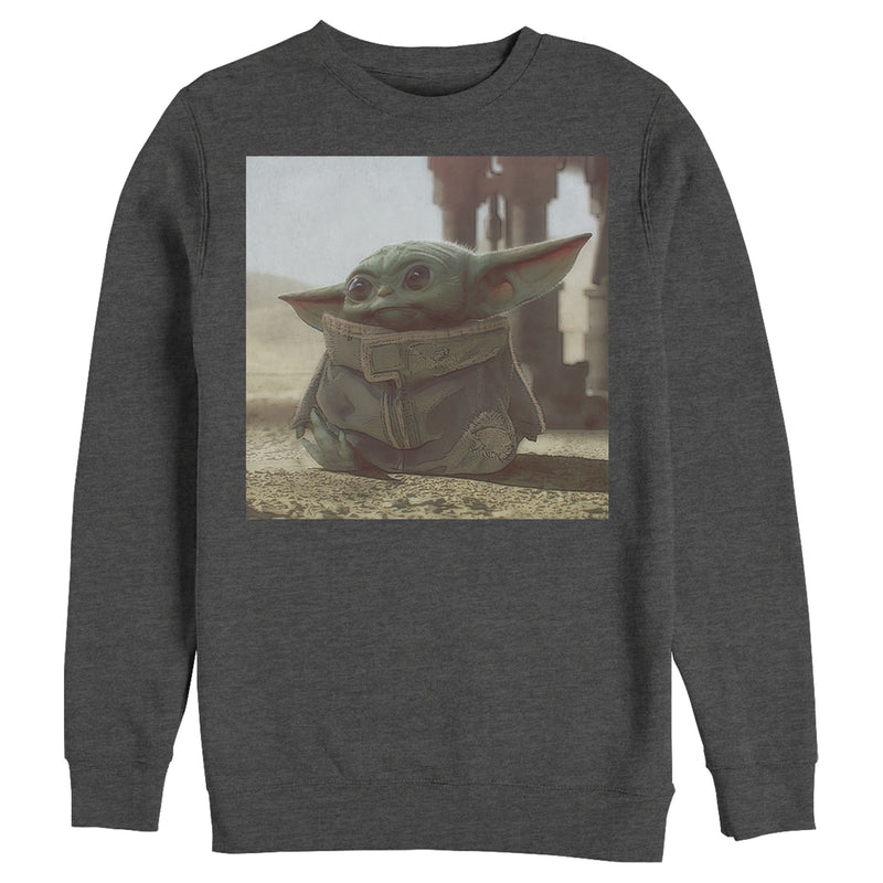 Men's Star Wars: The Mandalorian The Child Square Frame Sweatshirt