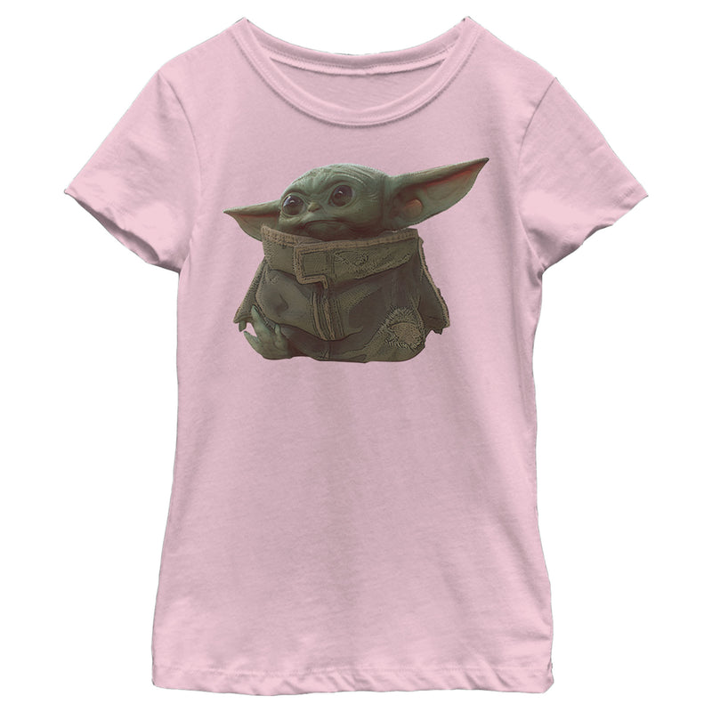 Girl's Star Wars: The Mandalorian The Mandalorian The Child Portrait T-Shirt