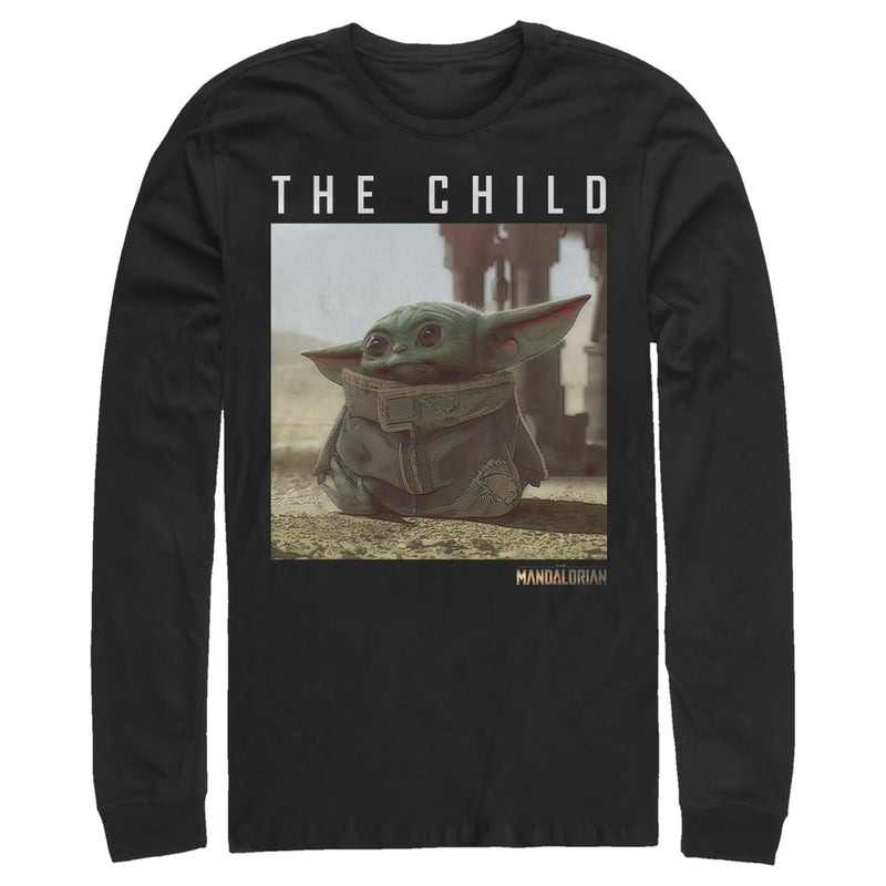 Men's Star Wars: The Mandalorian The Child Frame Long Sleeve Shirt