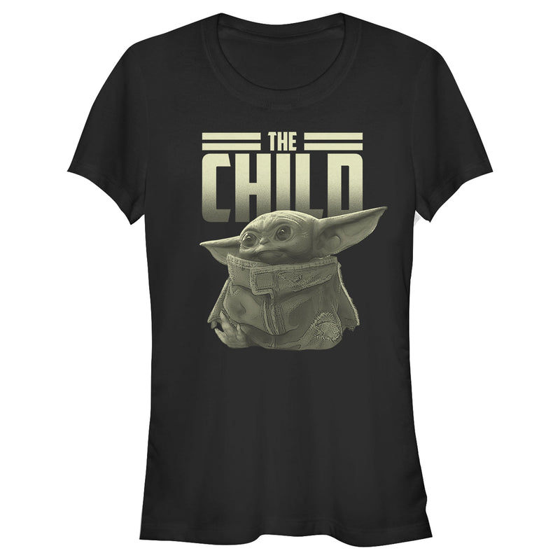 Junior's Star Wars: The Mandalorian The Child Text T-Shirt