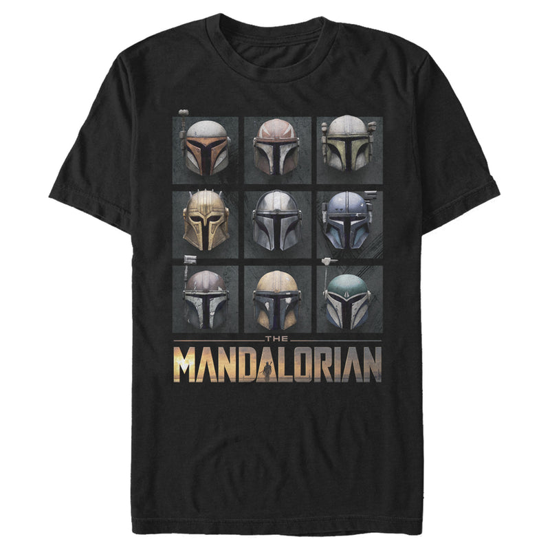 Men's Star Wars: The Mandalorian Helmet Grid T-Shirt