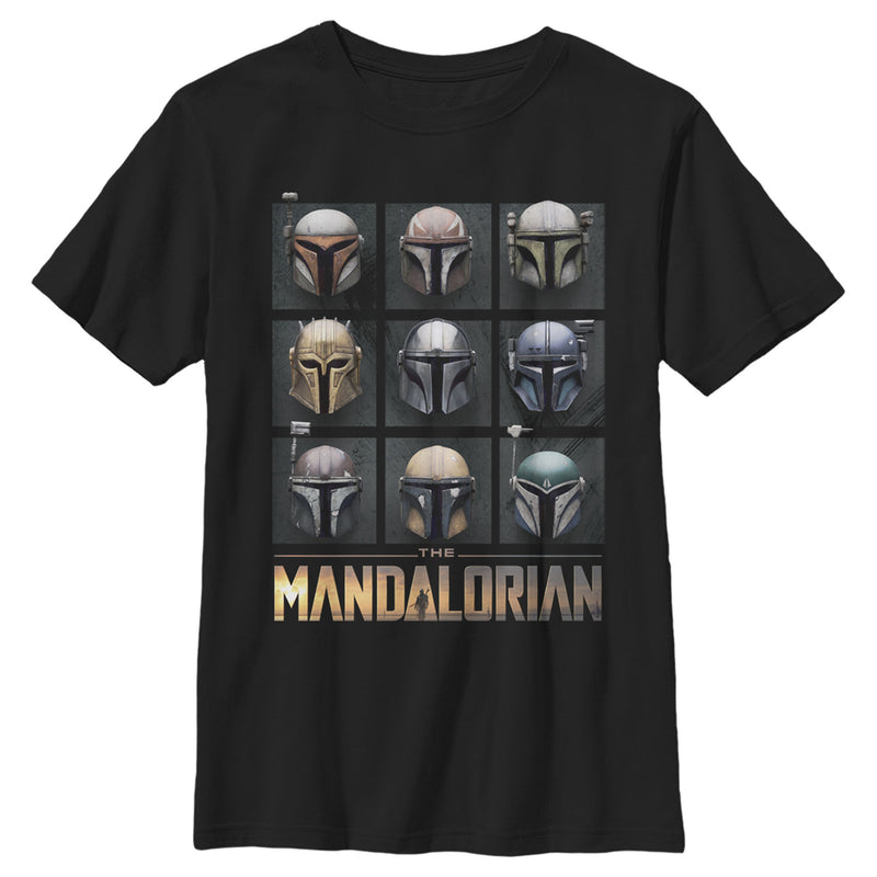 Boy's Star Wars: The Mandalorian Helmet Box Up T-Shirt
