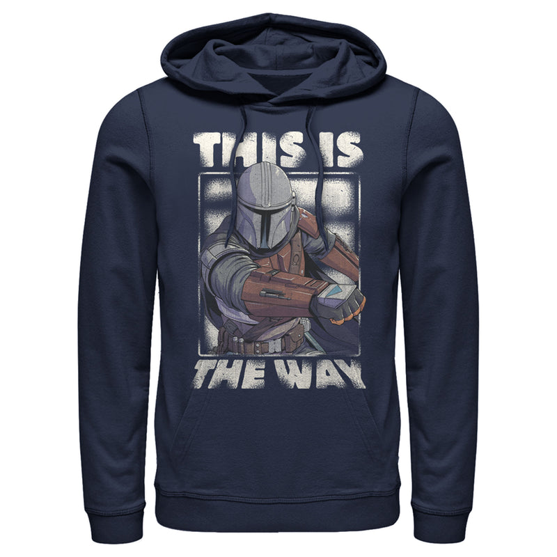 Men's Star Wars: The Mandalorian This Is The Way Mando Pull Over Hoodie