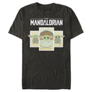 Men's Star Wars: The Mandalorian The Child Cartoon Cards T-Shirt