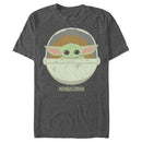 Men's Star Wars: The Mandalorian The Child Cartoon Art Bassinet T-Shirt