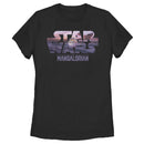 Women's Star Wars: The Mandalorian The Child Sunset Logo T-Shirt