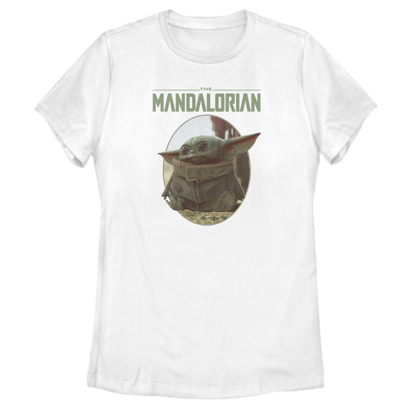 Women's Star Wars: The Mandalorian The Child Oval Frame T-Shirt