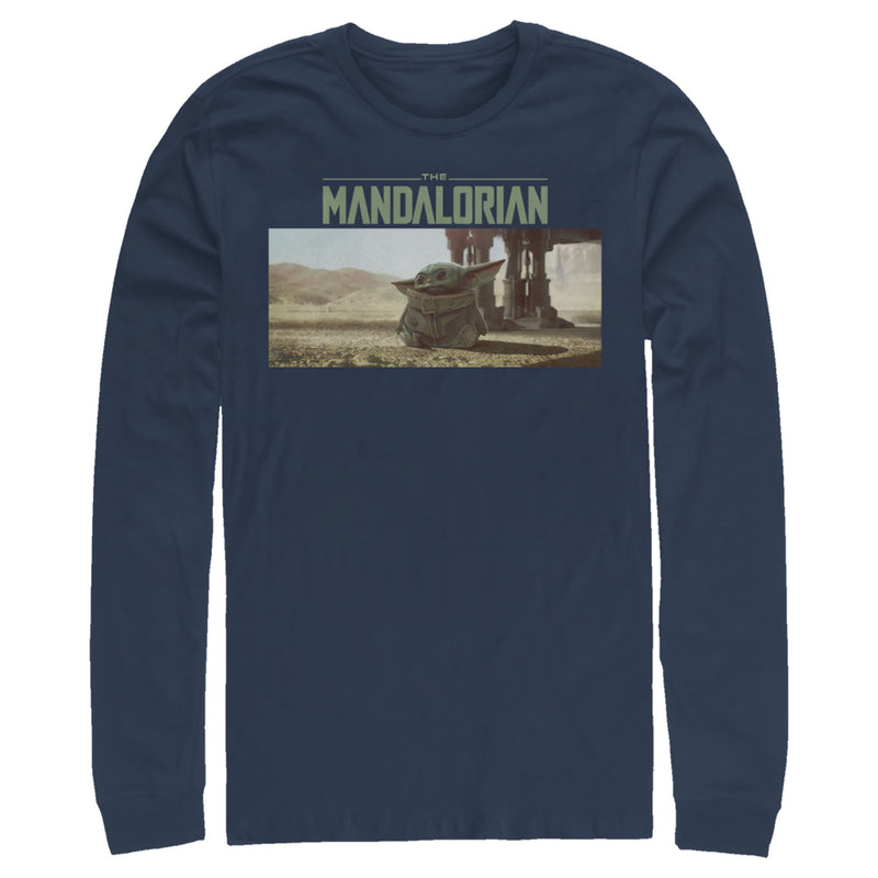 Men's Star Wars: The Mandalorian The Child Desert Walking Long Sleeve Shirt