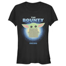 Junior's Star Wars: The Mandalorian The Child The Bounty Fuzzy Halo T-Shirt