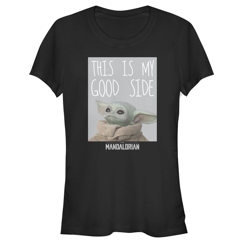 Junior's Star Wars: The Mandalorian The Child This Is My Good Side T-Shirt