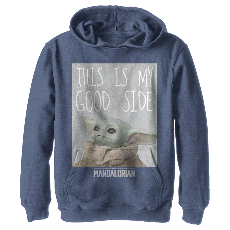 Boy's Star Wars: The Mandalorian The Child This Is My Good Side Pull Over Hoodie