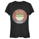 Junior's Star Wars: The Mandalorian The Child Circle Cartoon Art T-Shirt