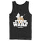 Men's Star Wars: The Mandalorian Bounty Hunter and The Child Silhouette Tank Top