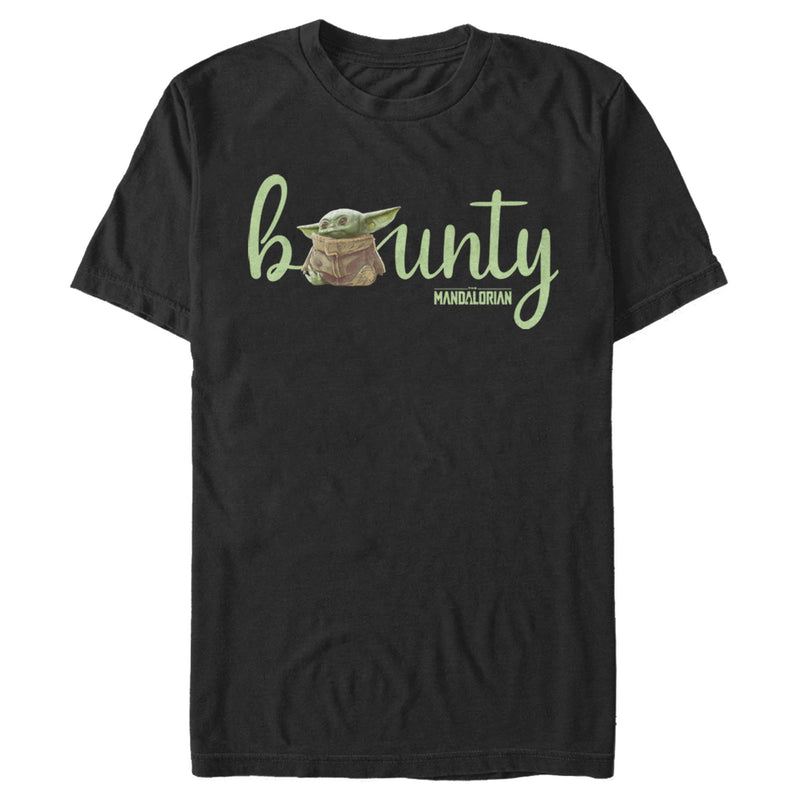 Men's Star Wars: The Mandalorian The Child Bounty Cursive T-Shirt