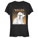 Junior's Star Wars: The Mandalorian Mando Line Art T-Shirt