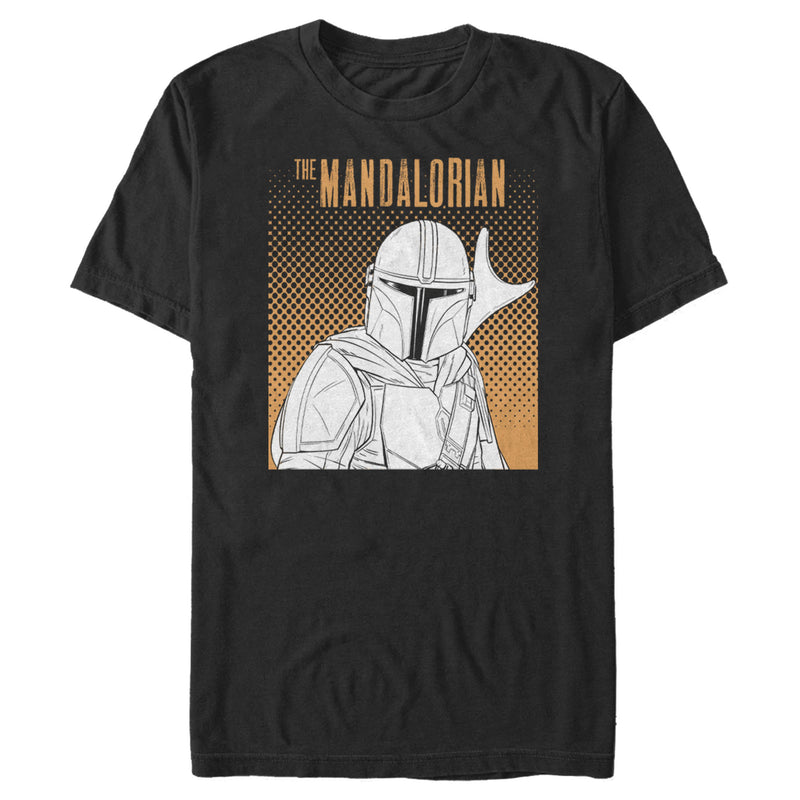 Men's Star Wars: The Mandalorian Mando Line Art T-Shirt