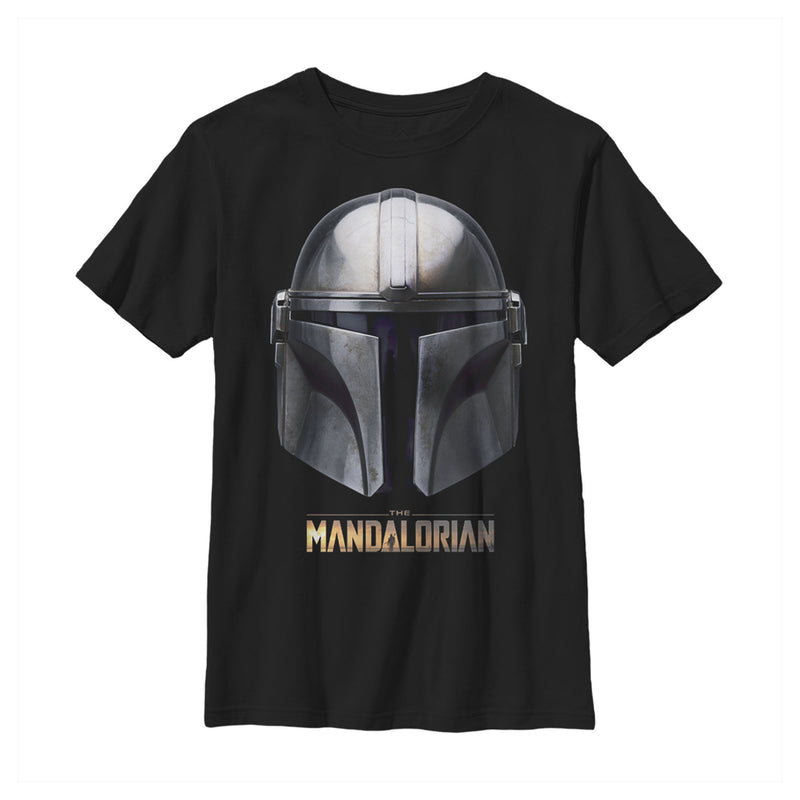 Boy's Star Wars: The Mandalorian Iconic Helmet T-Shirt