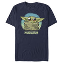 Men's Star Wars: The Mandalorian The Child Circle Big Eyes T-Shirt