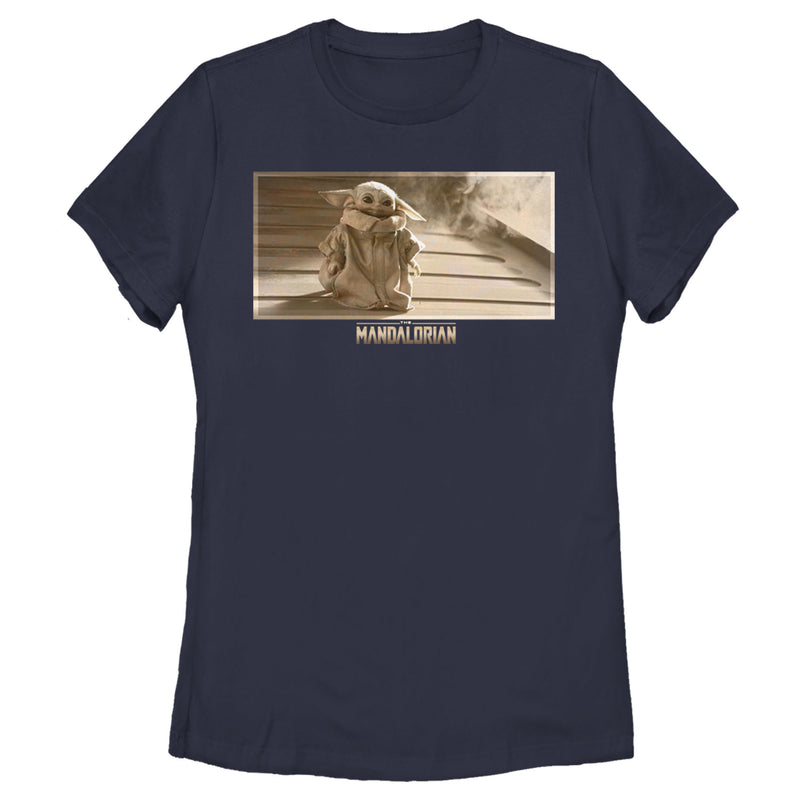 Women's Star Wars: The Mandalorian The Child Ramp Ears Down T-Shirt