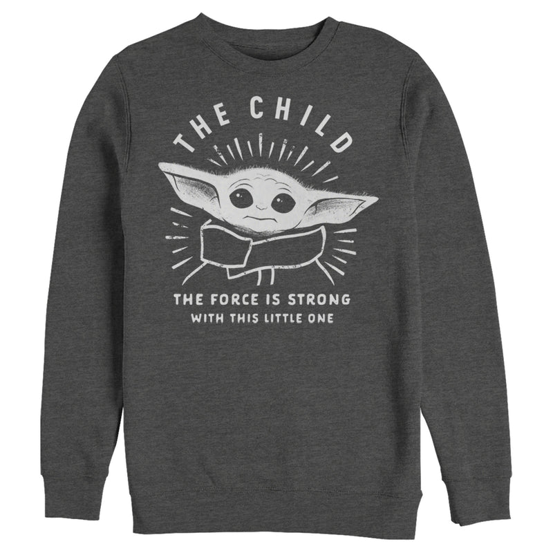 Men's Star Wars: The Mandalorian The Child Force Is Strong Sweatshirt