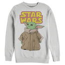 Men's Star Wars: The Mandalorian The Child Retro Logo Stance Sweatshirt