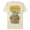 Men's Star Wars: The Mandalorian The Child Retro Logo Stance T-Shirt