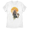 Women's Star Wars: The Mandalorian The Child and Mando Walking Sunset T-Shirt