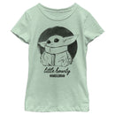 Girl's Star Wars: The Mandalorian The Mandalorian The Child Fuzzy Eyes T-Shirt