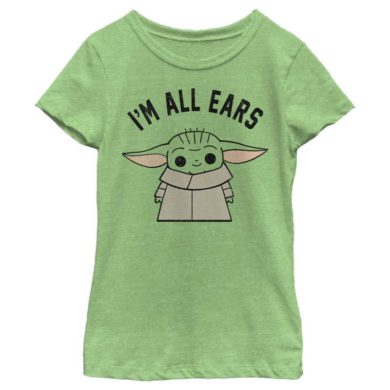 Girl's Star Wars: The Mandalorian The Child I'm All Ears T-Shirt