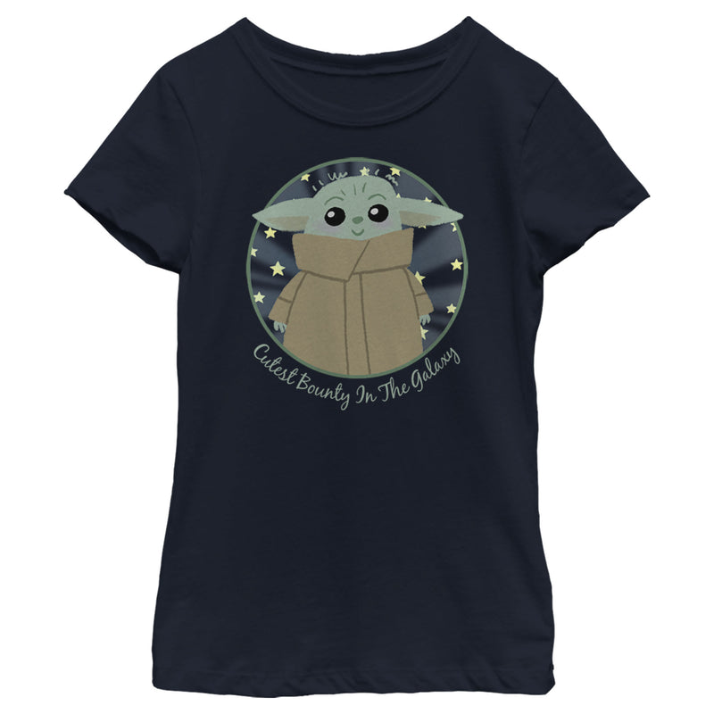 Girl's Star Wars: The Mandalorian The Child Cutest Bounty in the Galaxy T-Shirt