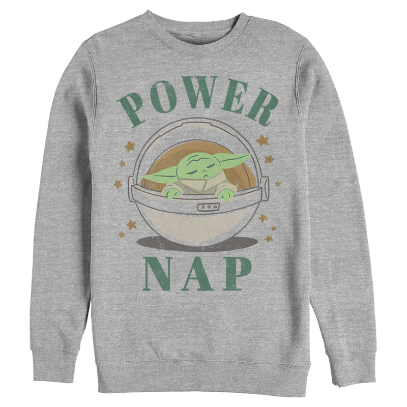 Men's Star Wars: The Mandalorian The Child Power Nap Bassinet Sweatshirt