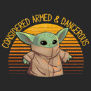 Women's Star Wars: The Mandalorian The Child Considered Armed and Dangerous T-Shirt