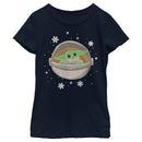 Girl's Star Wars: The Mandalorian Christmas The Child Space Cruise T-Shirt