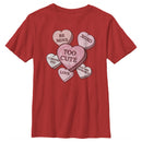 Boy's Star Wars: The Mandalorian The Child TooCute Candy Hearts T-Shirt