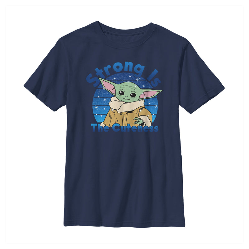 Boy's Star Wars: The Mandalorian The Child Strong is the Cuteness T-Shirt