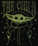 Junior's Star Wars: The Mandalorian The Child Sparkles Cowl Neck Sweatshirt