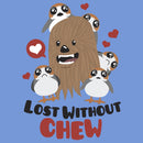 Men's Star Wars Valentine's Day Lost Without Chew and Porgs T-Shirt