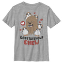 Boy's Star Wars Valentine's Day Lost Without Chew and Porgs T-Shirt
