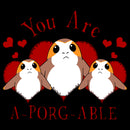 Boy's Star Wars Valentine's Day You Are A-Porg-Able T-Shirt