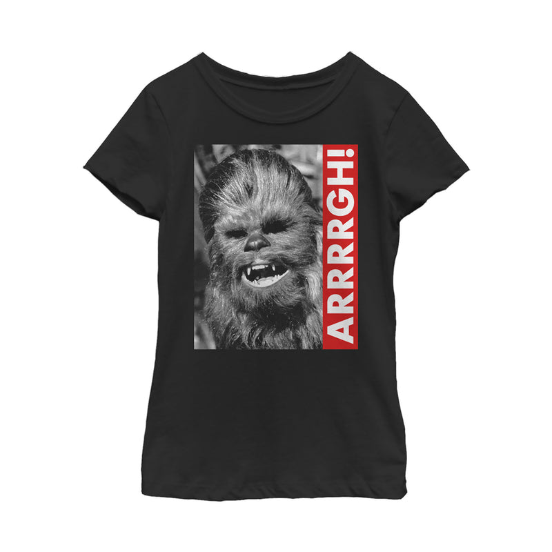 Girl's Star Wars Chewie Arrrrgh Poster T-Shirt