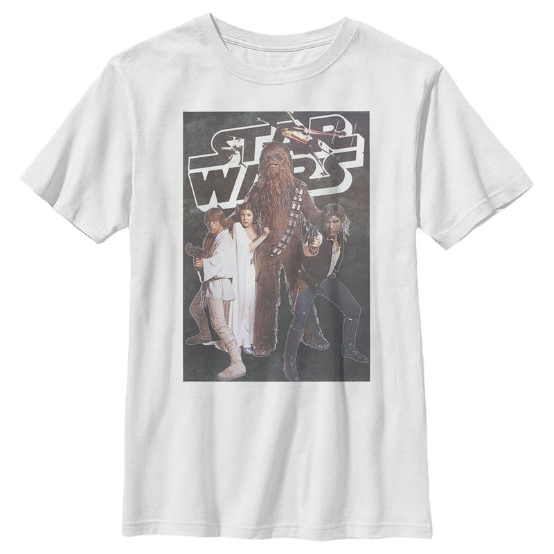 Boy's Star Wars Classic Movie Scene Poster T-Shirt