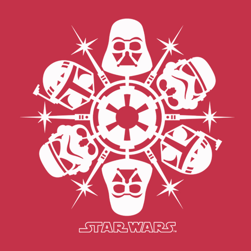Men's Star Wars Christmas Dark Side Snowflakes T-Shirt