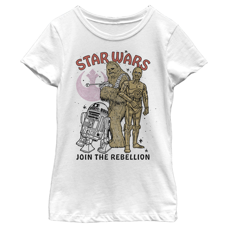 Girl's Star Wars Chewbacca and Buddies Join Rebellion T-Shirt
