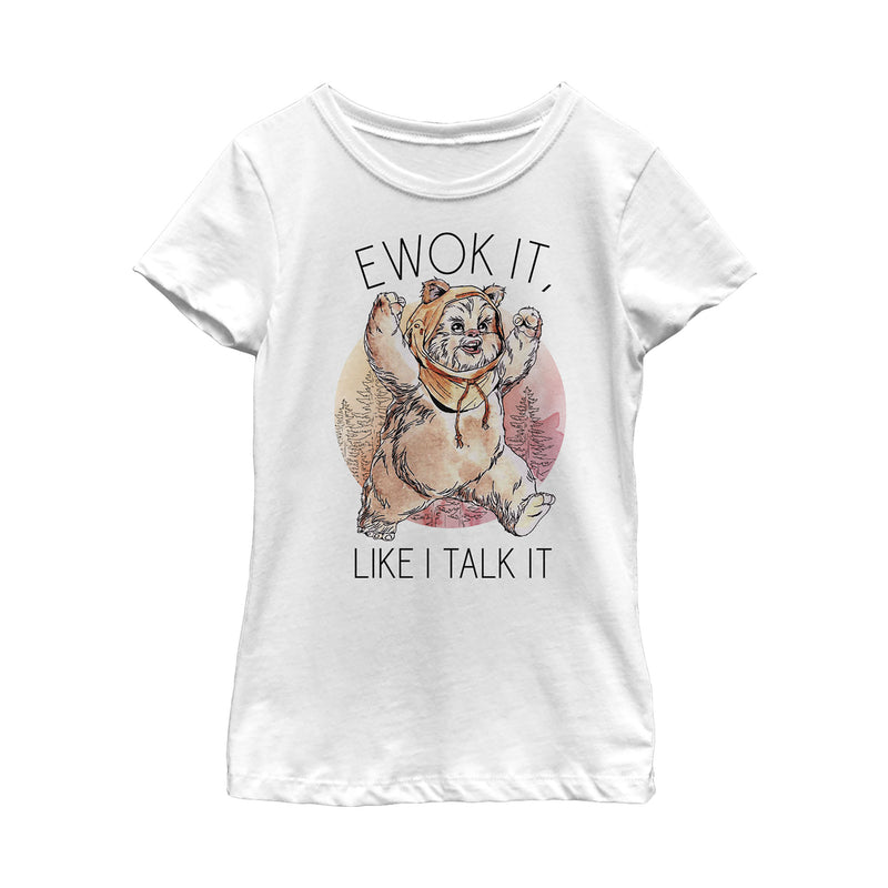 Girl's Star Wars Ewok It, Like I Talk It T-Shirt