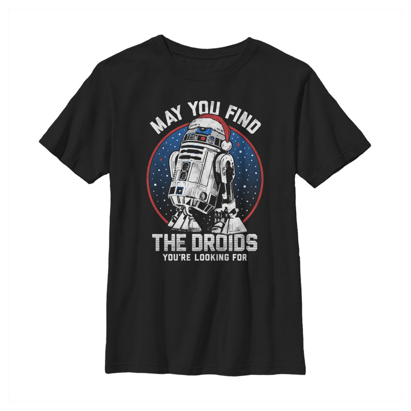 Boy's Star Wars Christmas May You Find the Droids T-Shirt