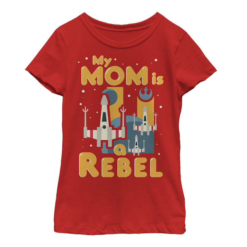 Girl's Star Wars Mother's Day Rebel Mom T-Shirt