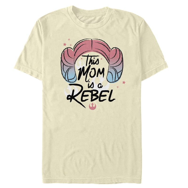 Men's Star Wars Mother's Day Leia Rebel Mom T-Shirt