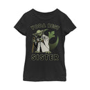 Girl's Star Wars Yoda Best Sister T-Shirt