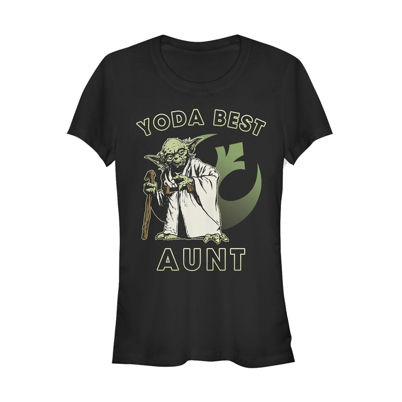 Junior's Star Wars Yoda Best Aunt T-Shirt