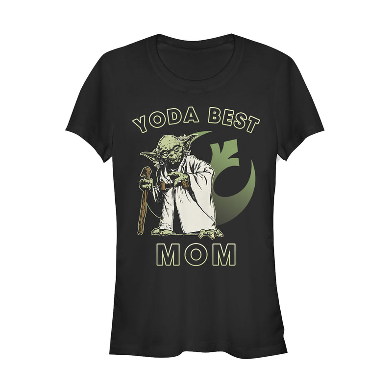 Junior's Star Wars Yoda Best Mom T-Shirt